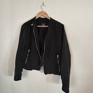 Gap Bomber Jacket, Black, Wmns XL. Full Zip